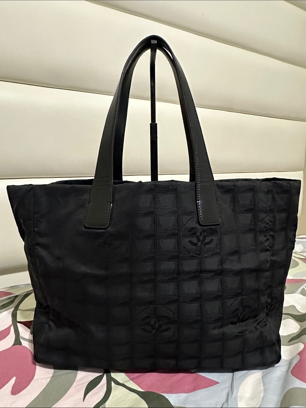 Chanel Travel Line Nylon Tote Bag